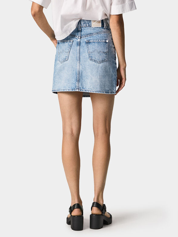 HANNAH denim mini skirt with buttons - 2