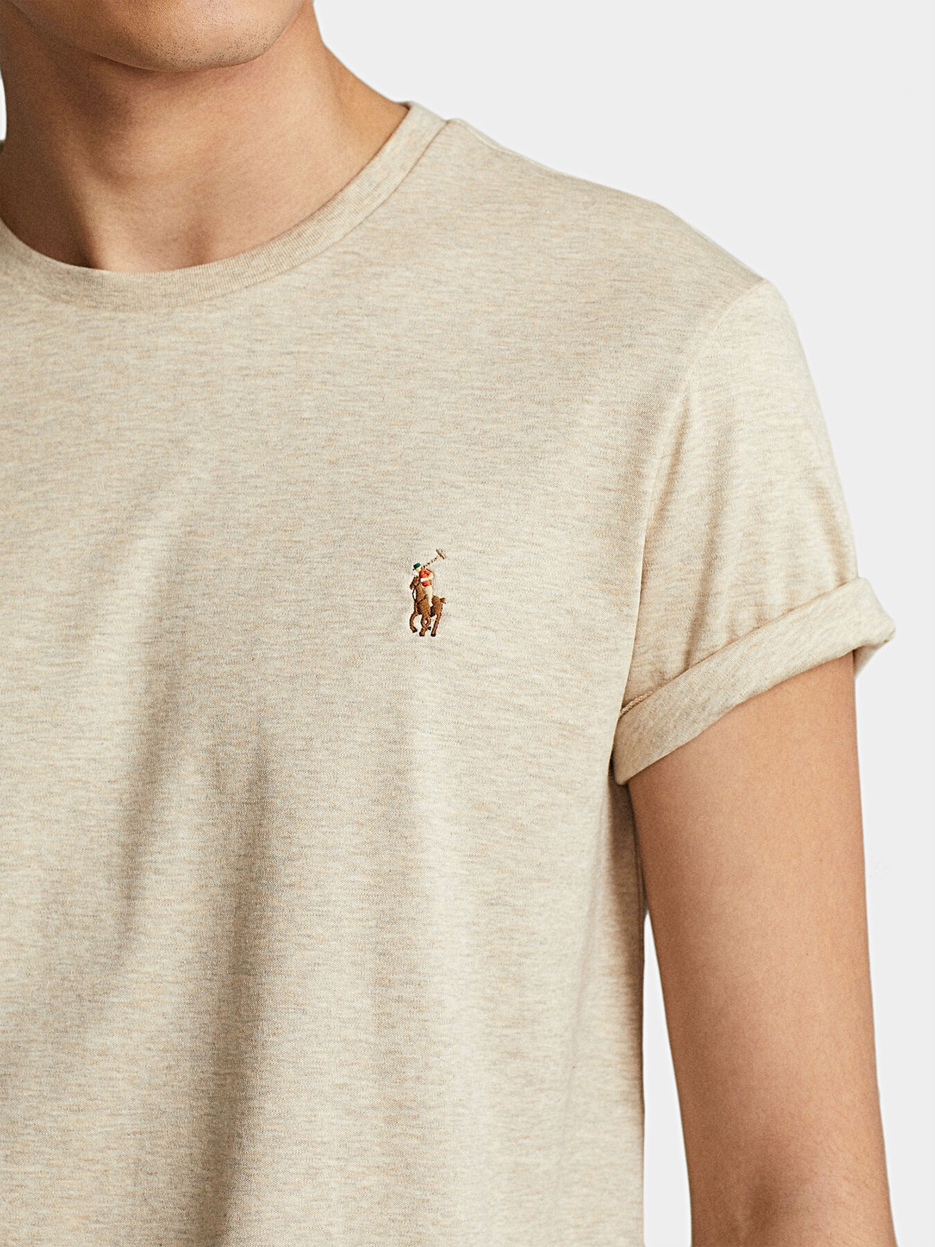 Cotton beige T-shirt brand POLO RALPH LAUREN
