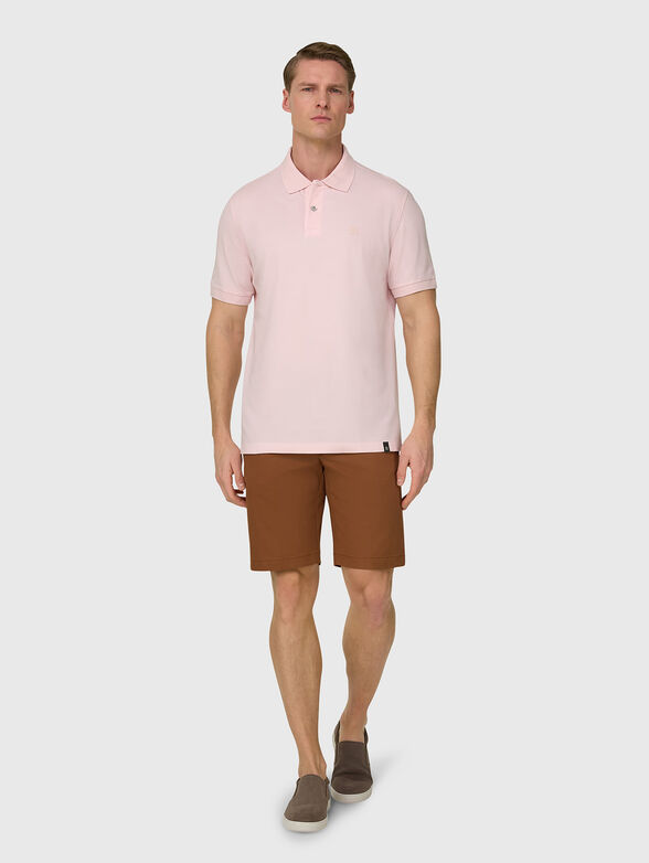 Pink cotton polo shirt - 2
