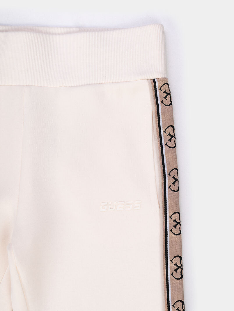 Sports pants with logo straps - 3