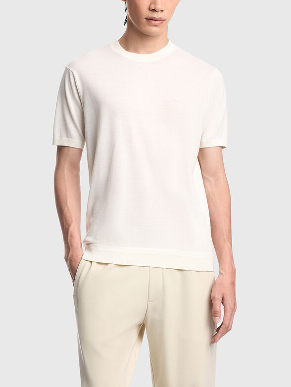 Wool short sleeve sweater - 1