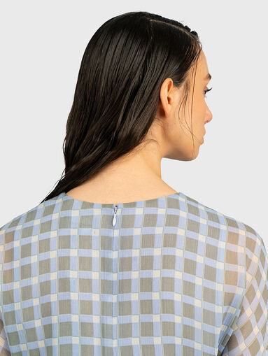 Checkered blouse - 4
