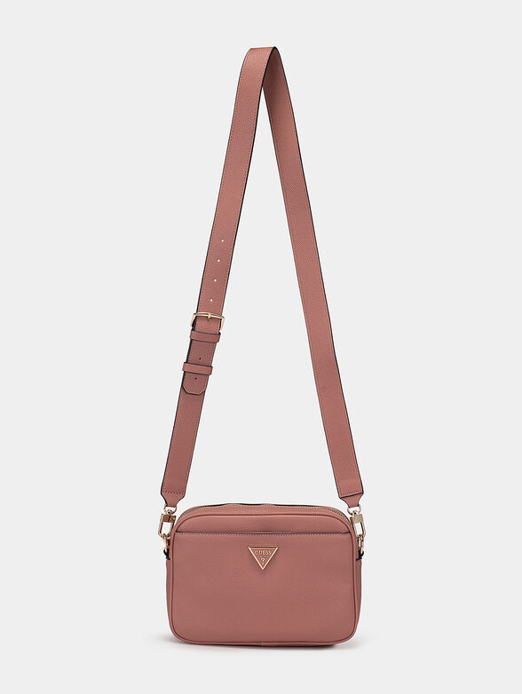 Crossbody bag with logo in beige colour - 2