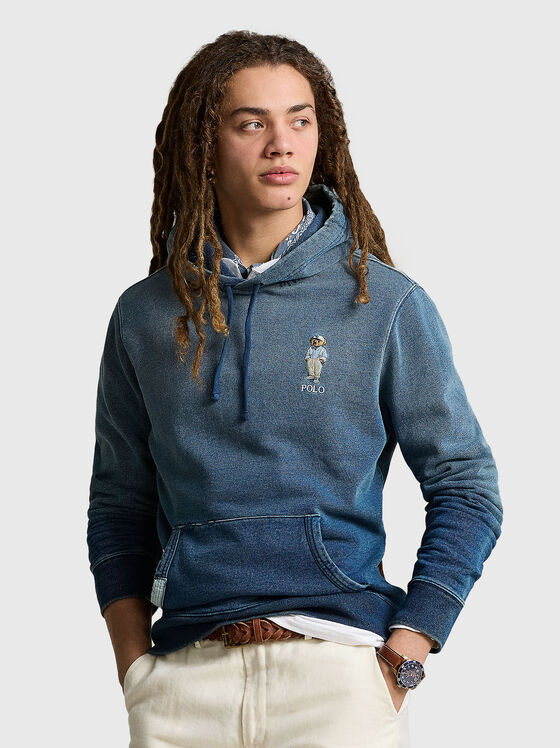 Polo shirt with gradient effect and embroidery - 1