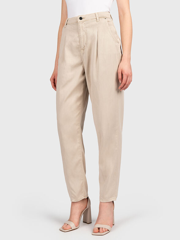 ANDREA BARREL beige jeans - 1