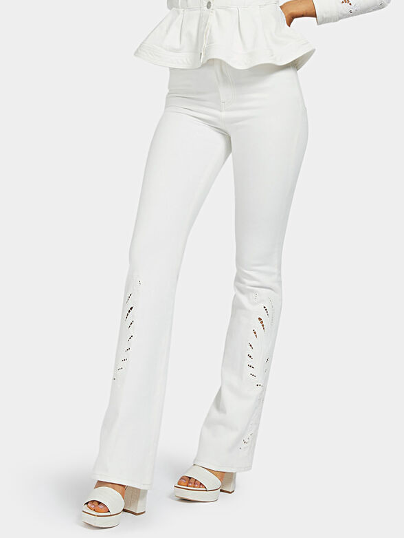 Organic cotton denim with embroideries - 1