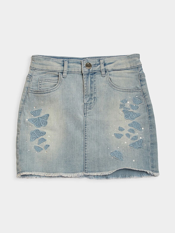 Denim mini skirt - 1