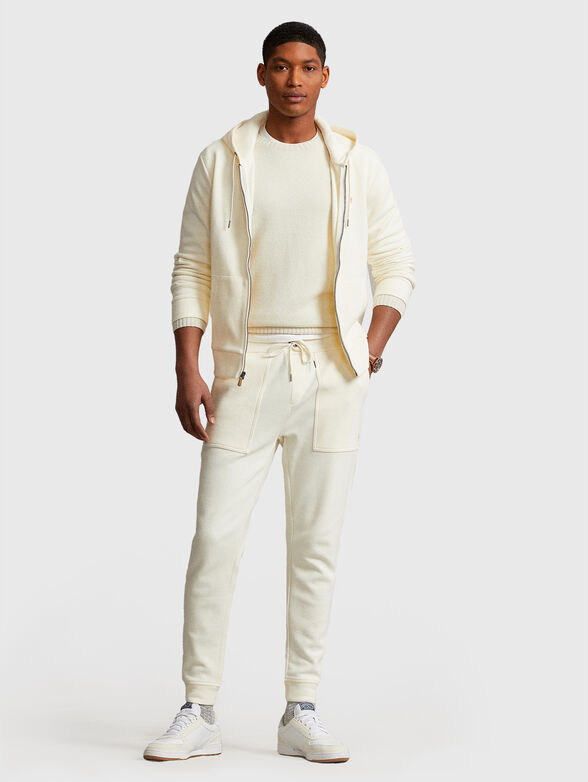 Cotton blend sweatpants - 4