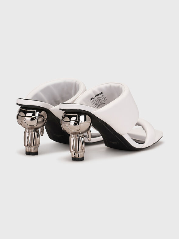 IKON black sandals with accented heels - 3