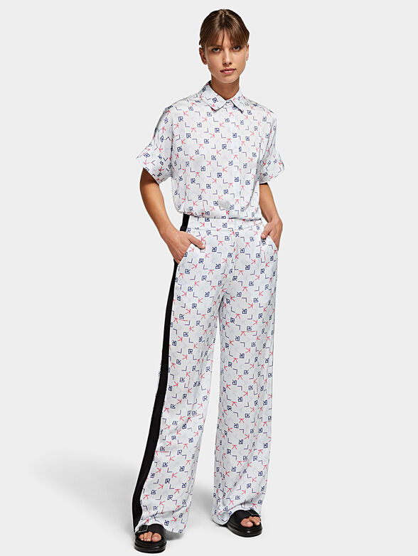 KARL ARCADE Trousers with logo print - 1