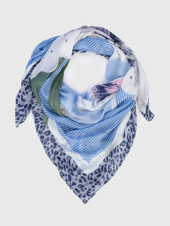DONNA square viscose scarf - 1