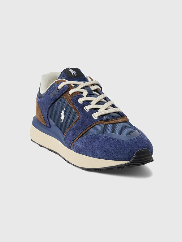 Suede and textile sneakers - 2