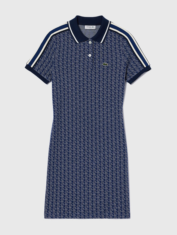 Monogram print dress - 1