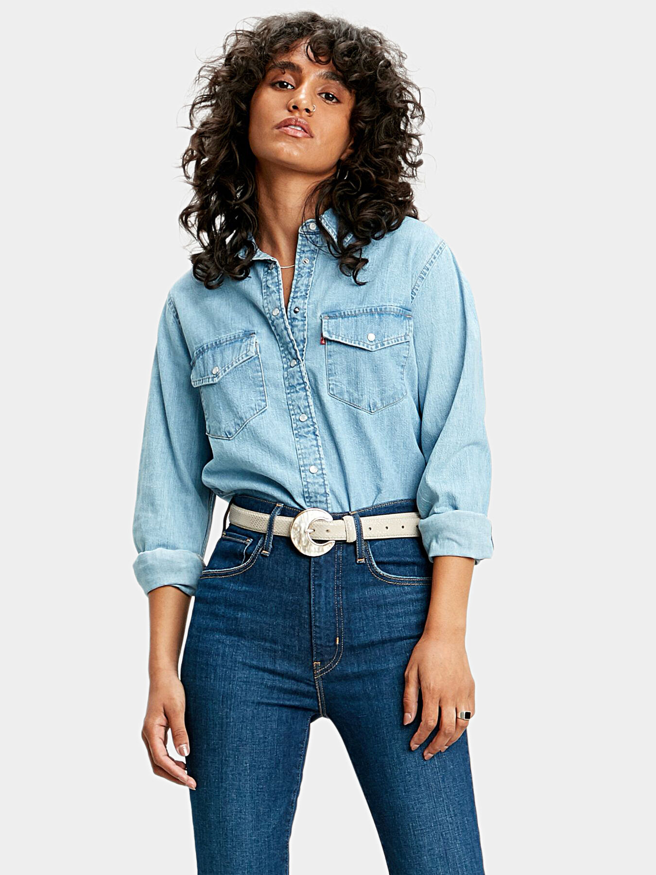 ESSENTIAL WESTERN blue denim shirt brand LEVI S Globalbrandsstore en