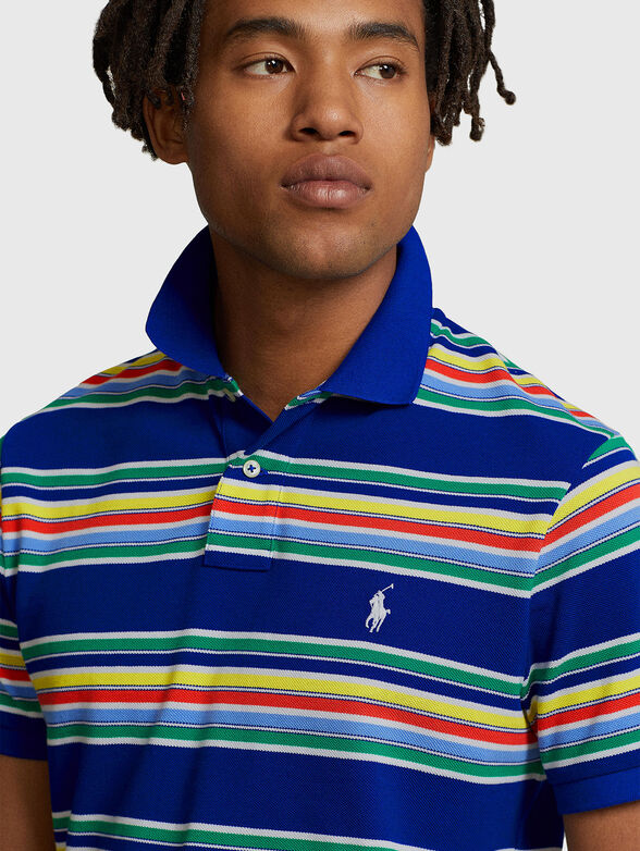 Polo-shirt with accent striped pattern - 4