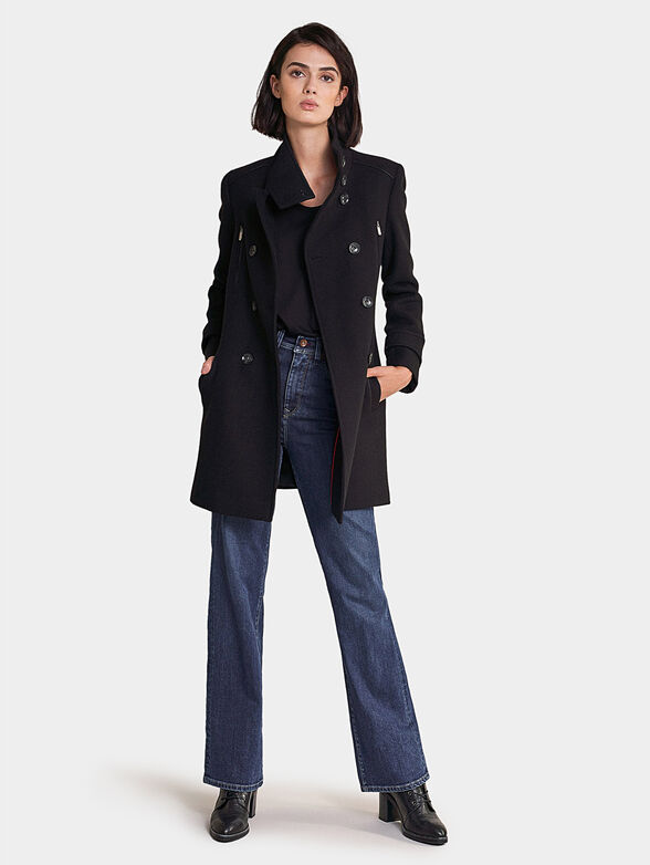 Long duffle coat with detail - 5