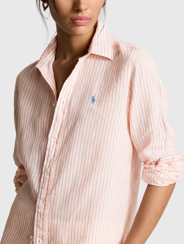 Striped linen shirt - 4