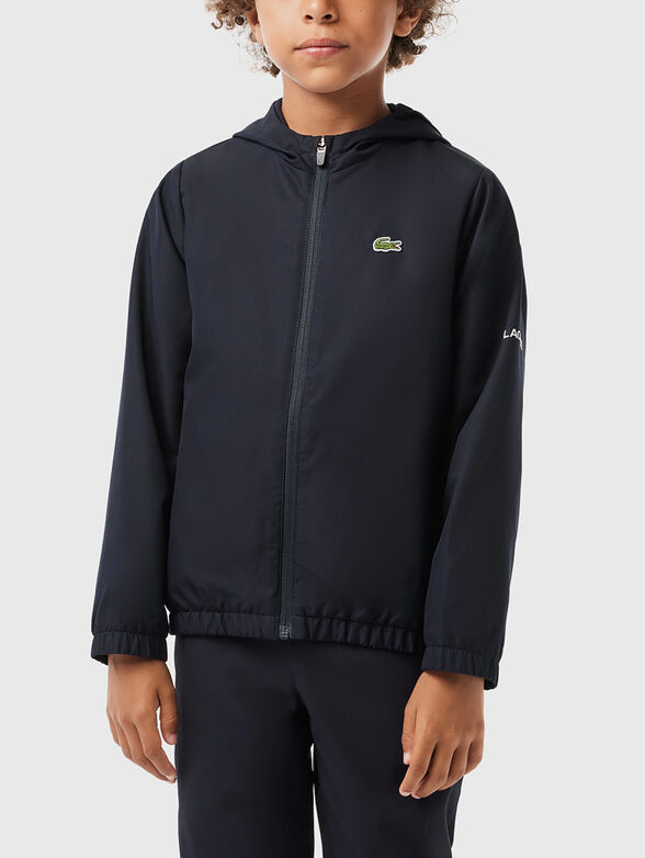 Dark blue transitional jacket with logo - 1