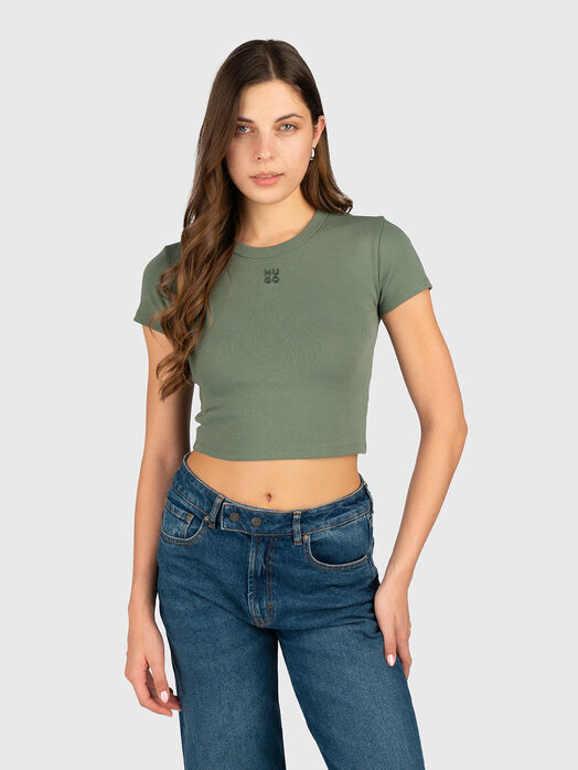 Short T-shirt with logo