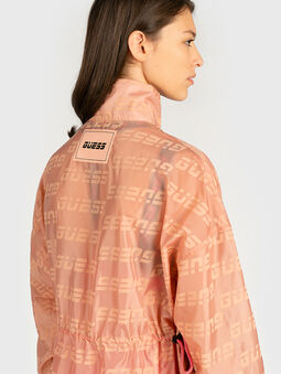 Long jacket with logo print - 5