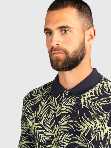 Tropical print polo shirt - 4