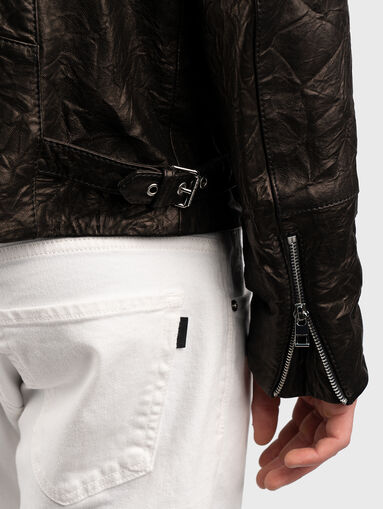 Nappa leather biker jacket - 4