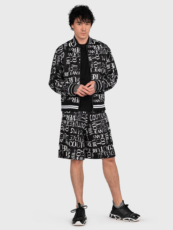 Sweatshirt with contrasting monogram print - 2