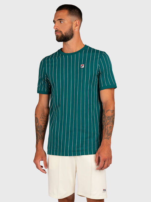 HOGAN striped t-shirt with logo accent