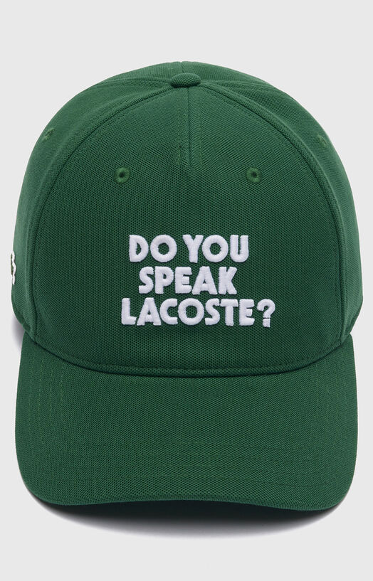 Unisex hat with contrast embroidery brand LACOSTE