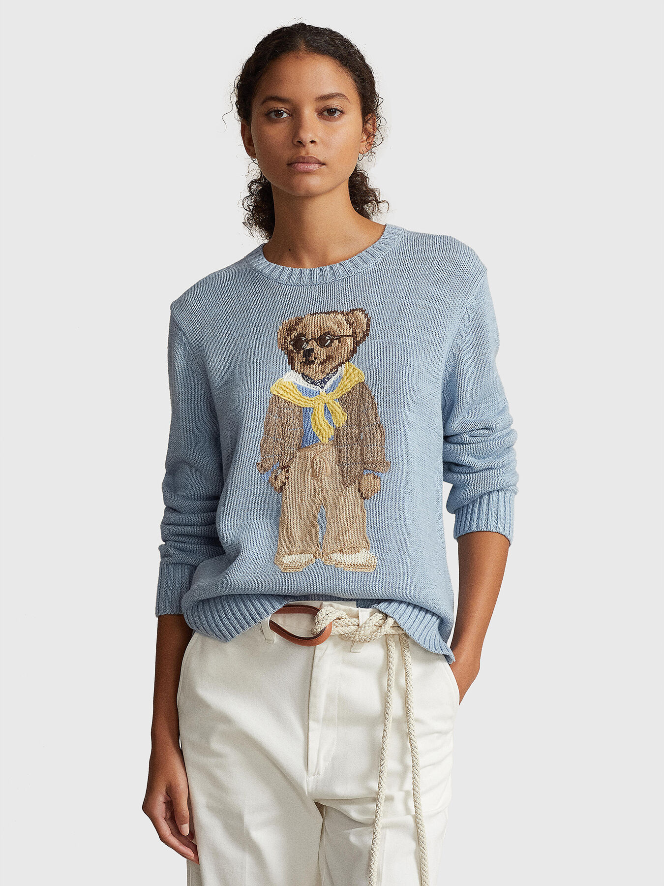 Polo bear grey sweater top