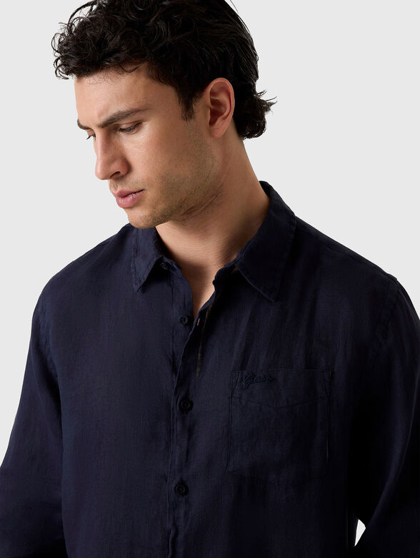 Linen striped shirt - 4
