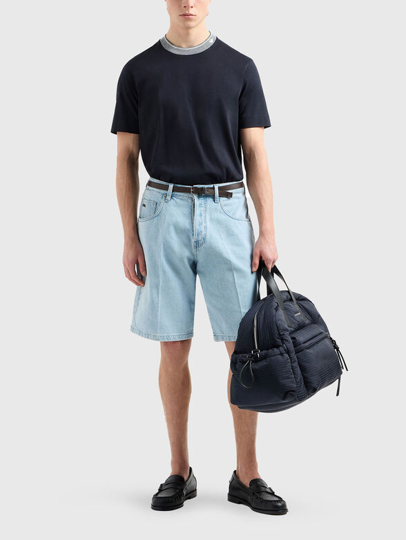 Crew neck T-shirt with contrasting logo - 2