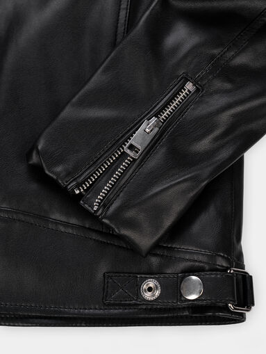JCASEKA faux leather racer jacket - 5