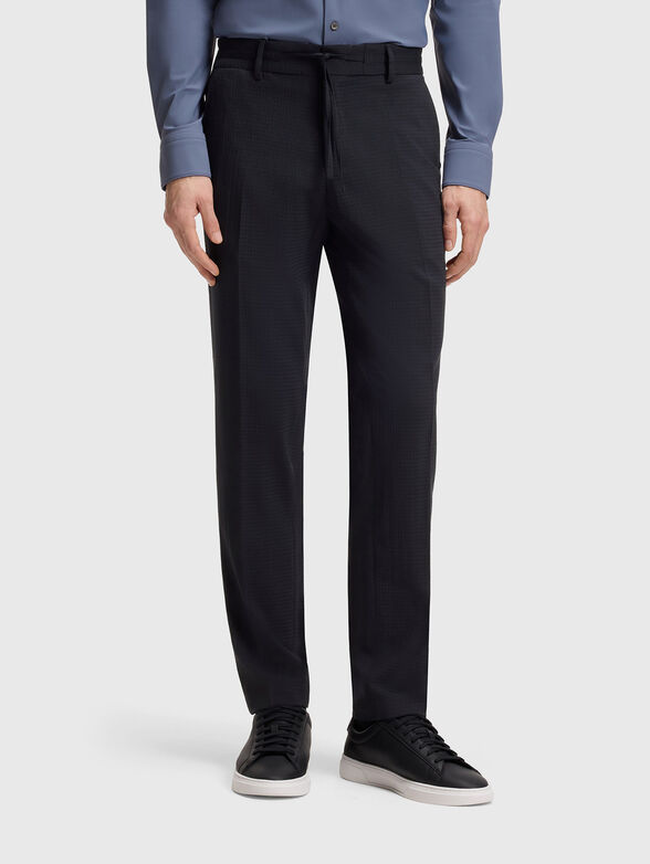 Slim fit wool trousers - 1