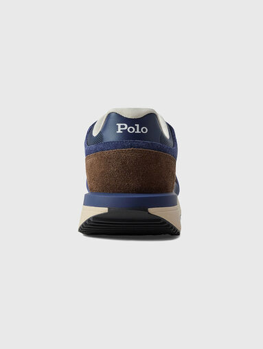 Suede and textile sneakers - 3