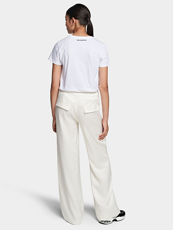 Black pants with logo print - 2