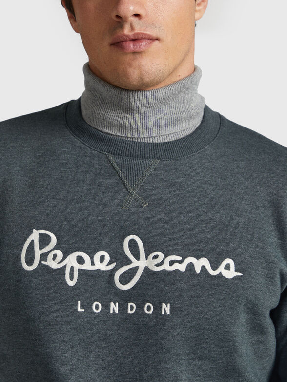 NOUVEL sweatshirt with contrasting logo embroidery - 4