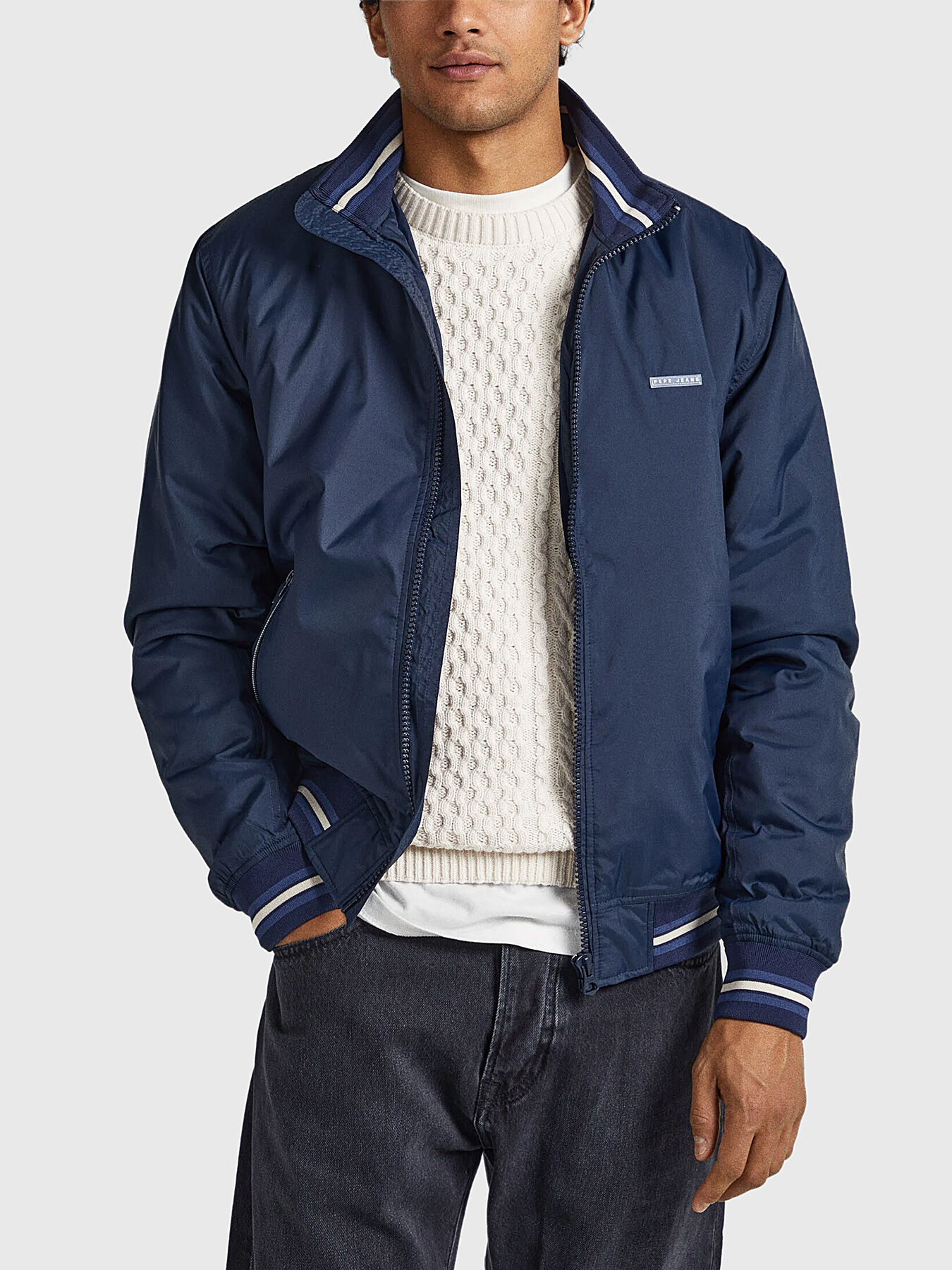 Pepe jeans blue jacket new arrivals