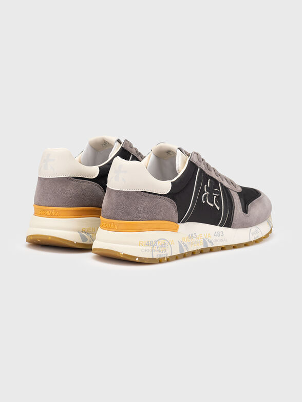 LANDER textile and suede sneakers - 3