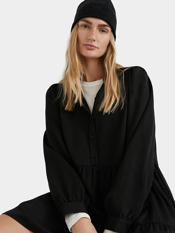 Black dress with buttons - 4