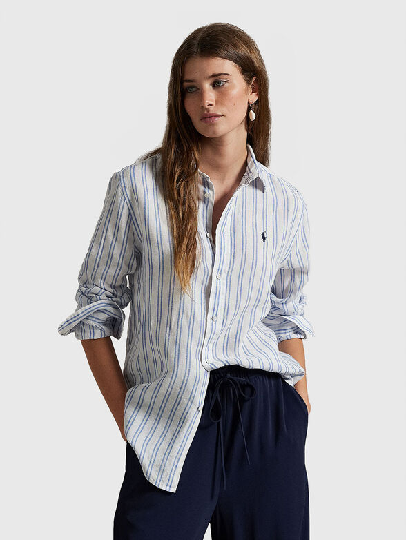 Striped linen shirt - 1