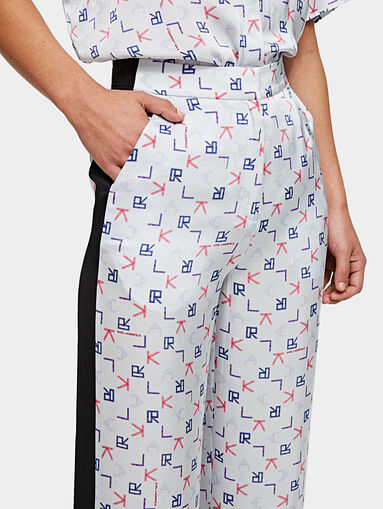 KARL ARCADE Trousers with logo print - 4