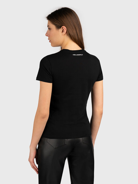 Black T-shirt with logo from boucle - 2