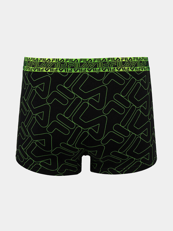 Trunks with blue logo prints - 2