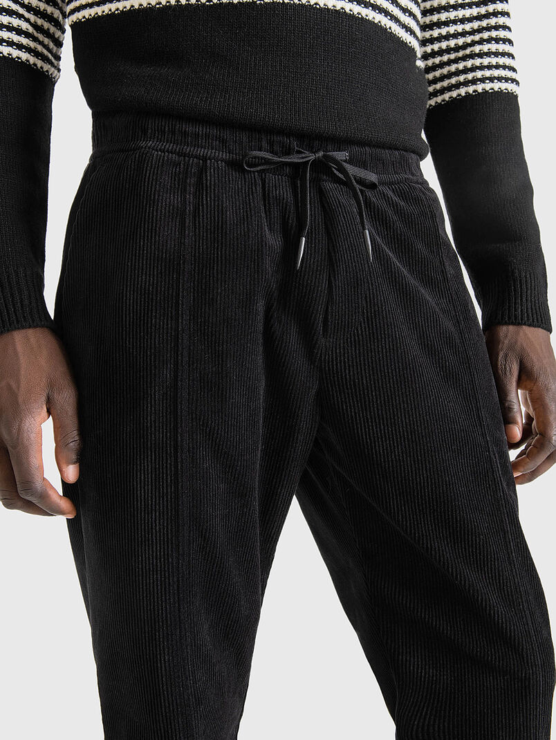 Corduroy black pants - 2
