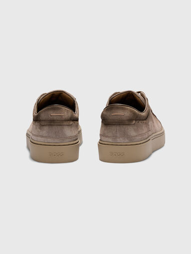 Suede shoes with logo - 4