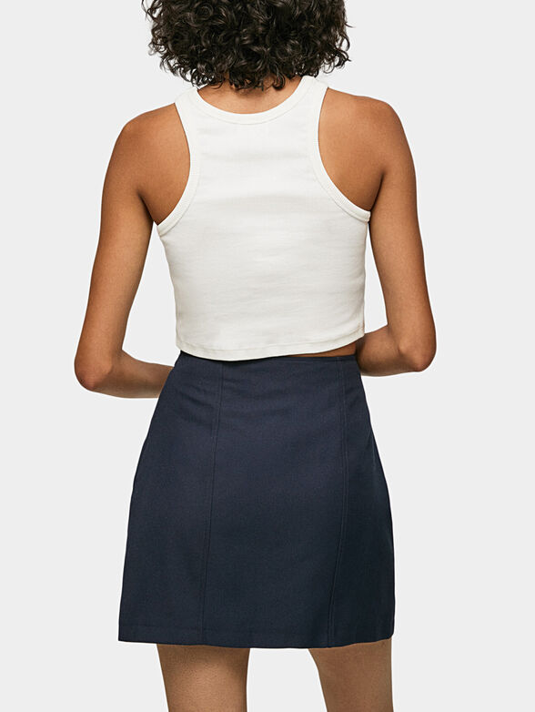 PIERA cropped top with an embroidered logo detail - 3