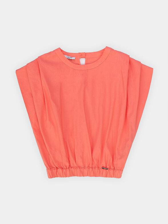 Brown top with logo detail - 1