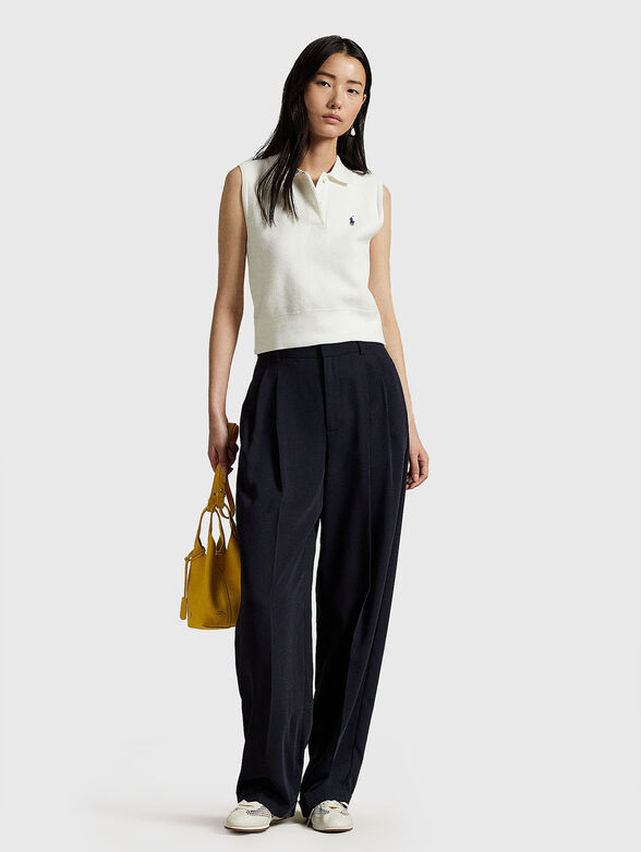 Knitted sleeveless jumper - 2