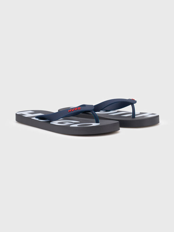 Beach slippers with logo print - 2